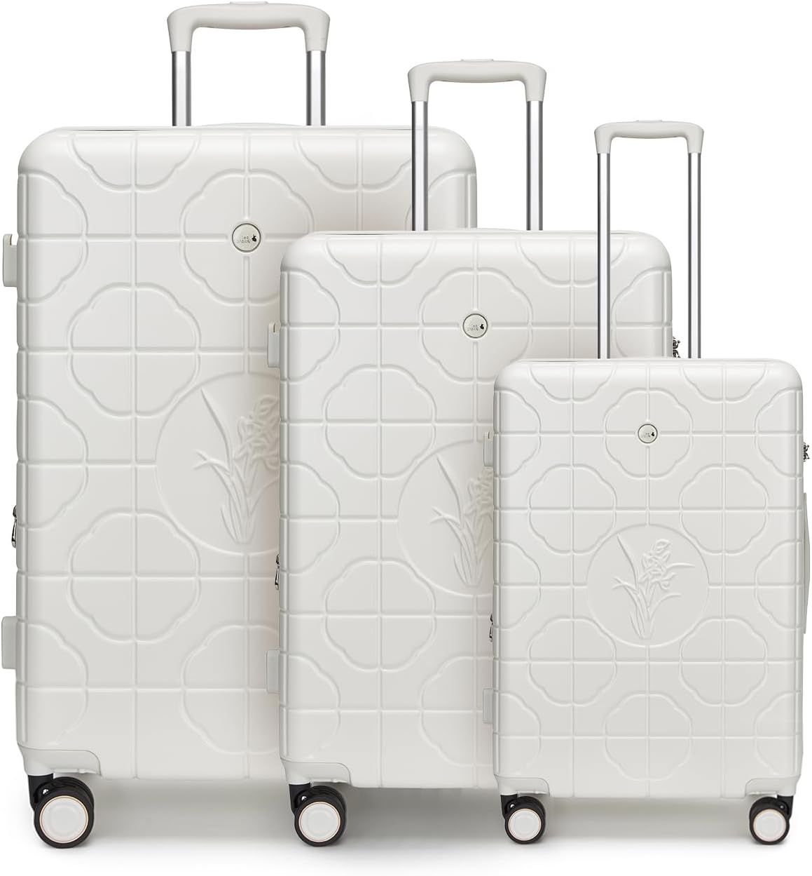 Sea choice Kofferset 3-delig Hardshell Uitbreidbaar Reiskoffer Polycarbonaat Lichte Trolley Rollkoffer Hardshell Bagageset M/L/XL, met Spinnerwielen TSA Goedkeuring Slot en 4 Wielen