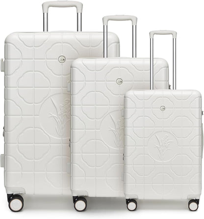 Sea choice Kofferset 3-delig Hardshell Uitbreidbaar Reiskoffer Polycarbonaat Lichte Trolley Rollkoffer Hardshell Bagageset M/L/XL, met Spinnerwielen TSA Goedkeuring Slot en 4 Wielen
