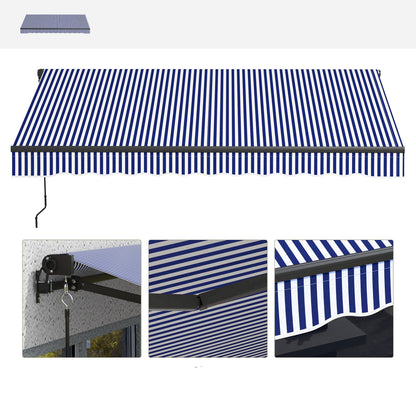 Verstelbare Balkonzonwering –  Luifel - Terraszonwering – Schaduwdoek – Zonnescherm – Aluminium Frame – UV30+ Bescherming - QUORE
