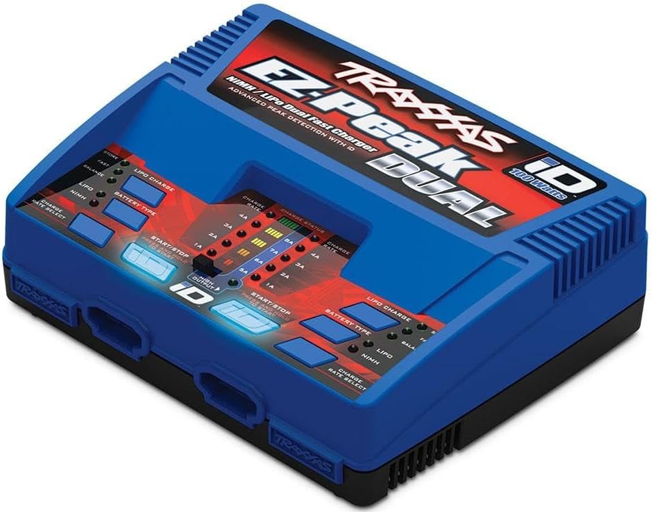 Traxxas EZ-Peak Plus Dual Modelbouwlader 8A LiPo, NiMH Minus-Delta-U uitschakeling, accuherkenning 2972GX