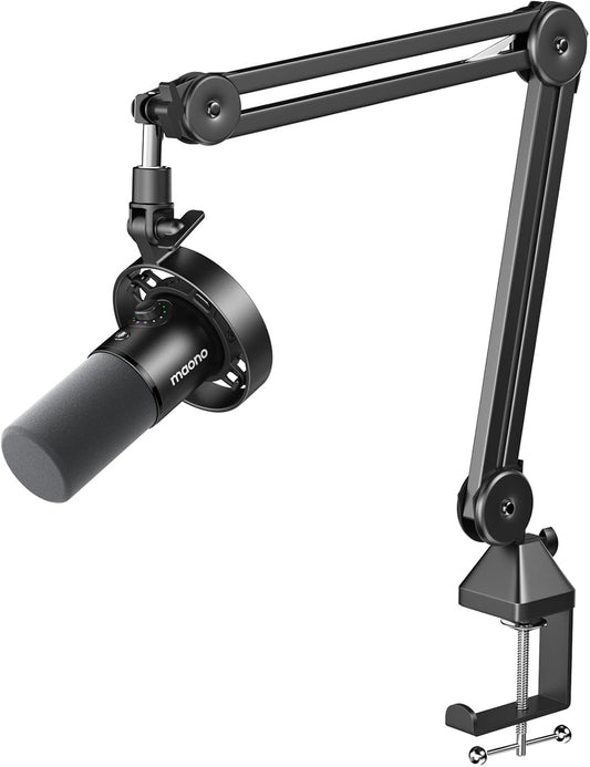 Dynamische USB/XLR Microfoon – Podcast Microfoon – Streaming Microfoon – Studio Microfoon – Opname Microfoon – 5-Traps Ruisonderdrukking – Professionele Audio-Instellingen