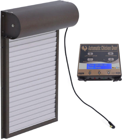 Automatisch kippenhok, bediening van de 3-in-1-deur voor kweekboerderij, 100-240 V, lichtdetectie, timing-afstandsbediening (EU-stekker)