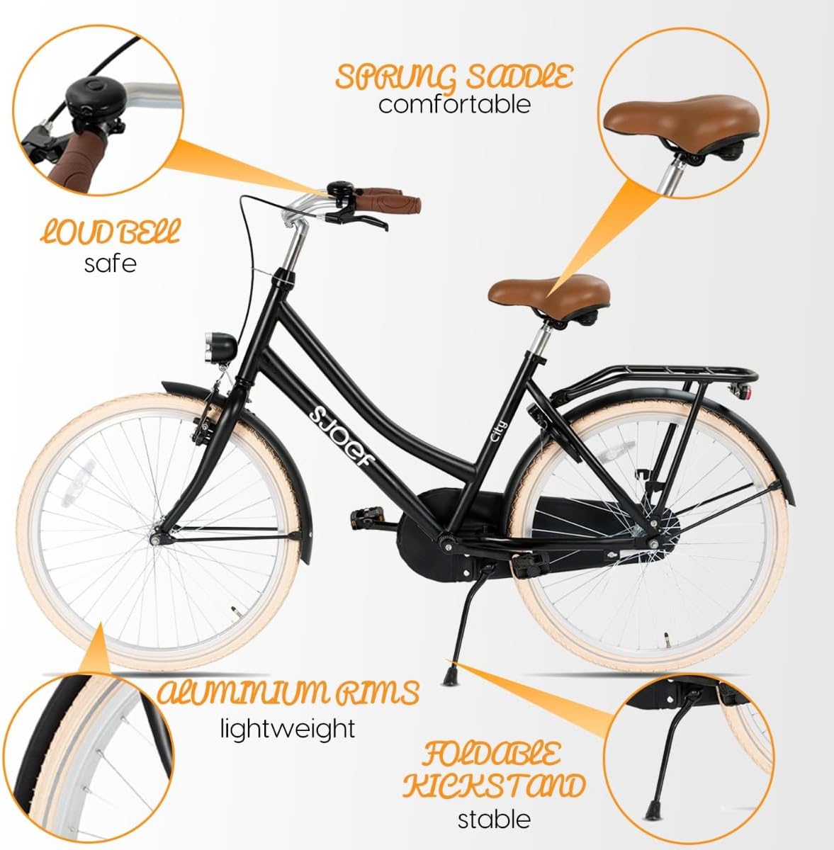 City Meisjesfiets 24 inch - 8-12 Jaar