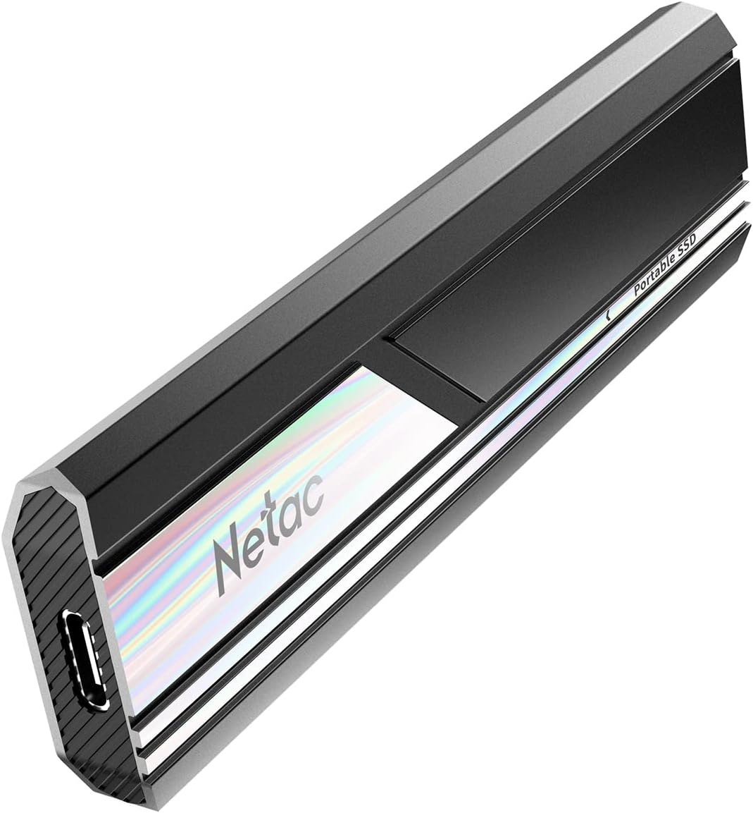 Netac ZX10 Extreme 2TB Portable NVMe SSD, USB-C, Up to 1050MB/s Read Black Solid State Drive - QUORE