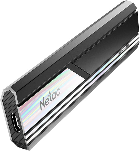 Netac ZX10 Extreme 2TB Portable NVMe SSD, USB-C, Up to 1050MB/s Read Black Solid State Drive - QUORE