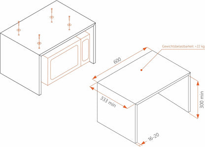 Magnetron – Microgolfoven – Solo Magnetron – Microgolfoven Onderbouw – Oven – 700 Watt Vermogen – 17 Liter Inhoud