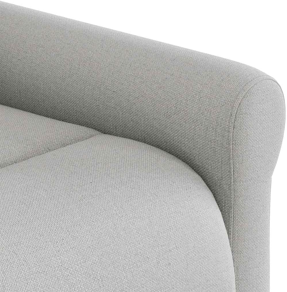 Relaxstoel – Fauteuil – Loungestoel – TV Stoel – Ligstoel – Wolkengrijs Stof – Handmatige Ligfunctie – Stevig Hout-Metaal Frame