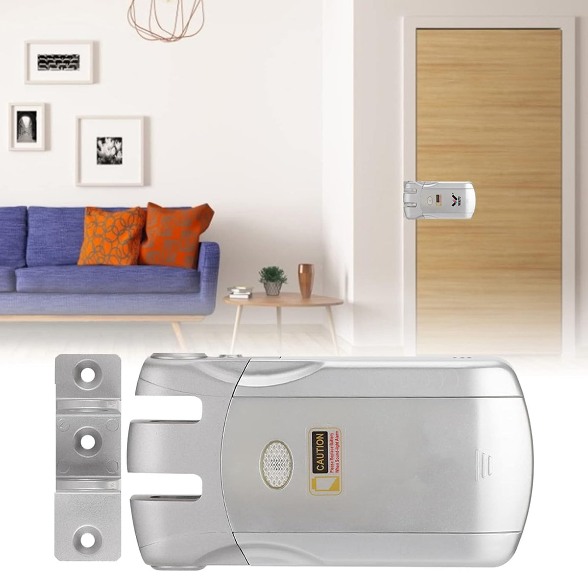 Slimme Deurslot – Elektronisch Slot – WiFi Deurslot – Slim Slot – Veiligheidsslot – Ontgrendeling Op Afstand – Robuuste Zinklegering