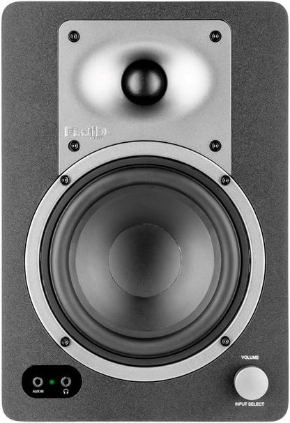 Fluid Audio C50BT Studio Monitor, actieve luidsprekerset (studioluidsprekers met neutrale geluidscompensatie, monitorluidsprekers met 5 inch drivers en BT-connectiviteit)