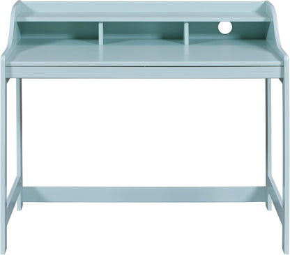 Inter Link - Massief grenen bureau - Computerbureau - Werkplek - Bureau - Stevig, stabiel en tijdloos - Met kabelgat - 110cm x 69cm x 91cm - Saliegroen - Conversation Desk