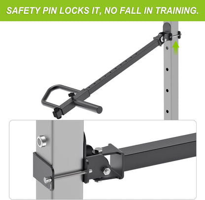 Kipika Verstelbare hefboomarmen voor Power Rack - Jammer Arms bevestigingen voor 3" x 3" rekken met 5/8" of 1" gaten - Compatibel met 2-inch Olympische gewichtschijven - Verstelbare hoogte en hoek - 1
