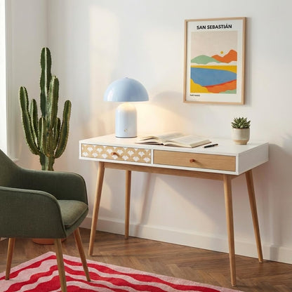 BAÏTA - Bureau Utah wit en eikeneffect, 100 cm