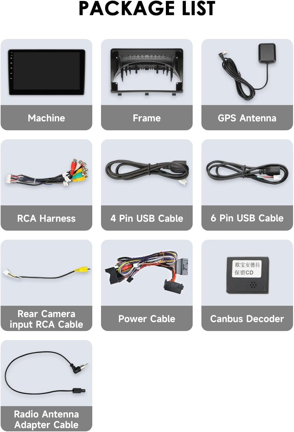 Ossuret Autoradio voor Opel Antara 1 (2006-2017), 9 Inch Android 13 Aanraakscherm 2+32GB GPS Navigatie met Carplay Android Auto WiFi Bluetooth Stuurwielbediening DSP USB TPMS OBD2