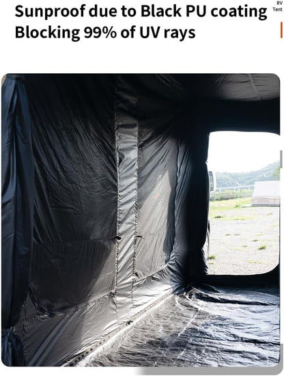 RV Luifel Screen Room Campervan Luifel Tent Camper Luifel Zonnescherm Zonnescherm voor Fiamma en Thule en Dometic Stijl Luifels. Polyester Stof Constructie, Zonbestendig, Winddicht, (Bruin 11,14 m)