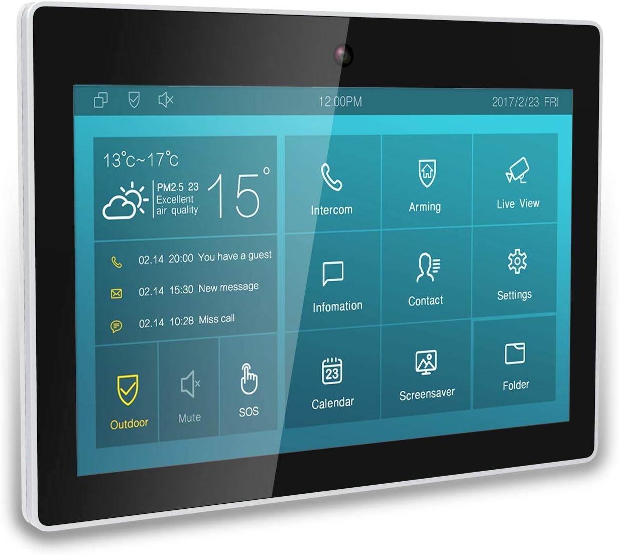 Akuvox Binnen-Station IT83A Kit On-Wall, Android, WIFI