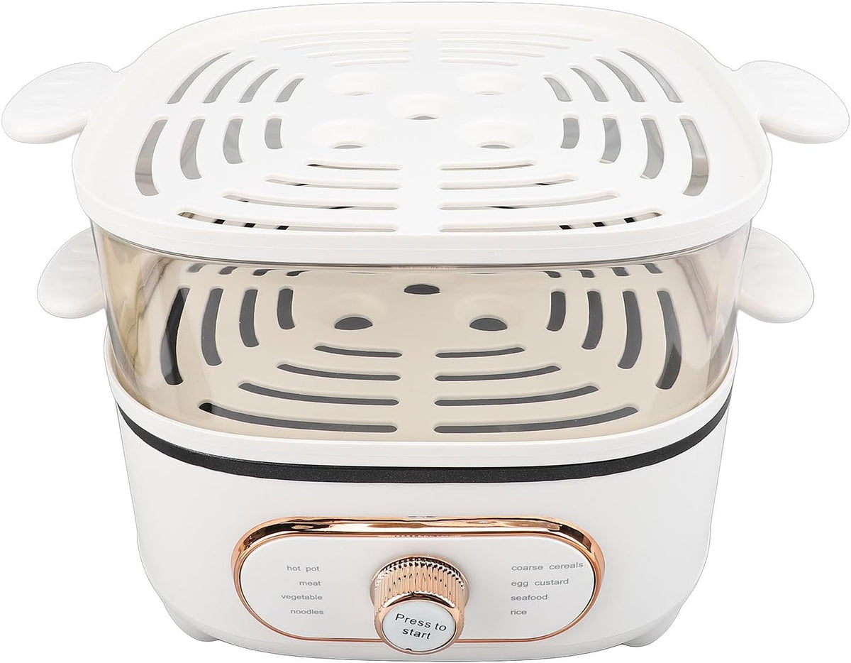 Elektrische Hete Pot – Stoompot – Stoompan – Stoomkoker – Elektrische Kookpot – 1200W – 10,5L Capaciteit met 2 Niveaus