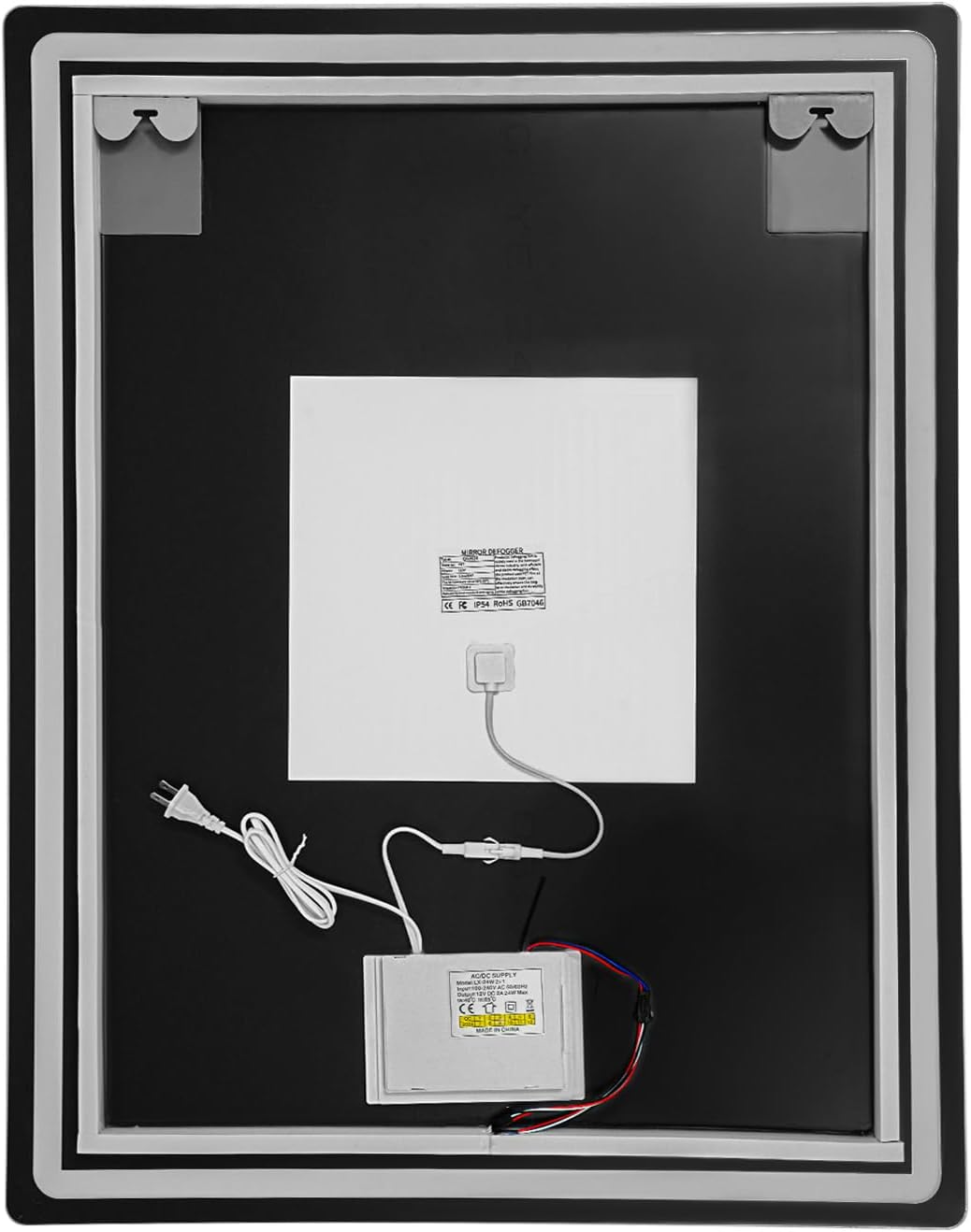 LED Badkamerspiegel – Badkamer Spiegel Verlichting – Wandspiegel – Make-Up Spiegel – Anti-Condens Spiegel – 70x90 cm – Instelbare Kleurtemperatuur – Anti-Condens Technologie