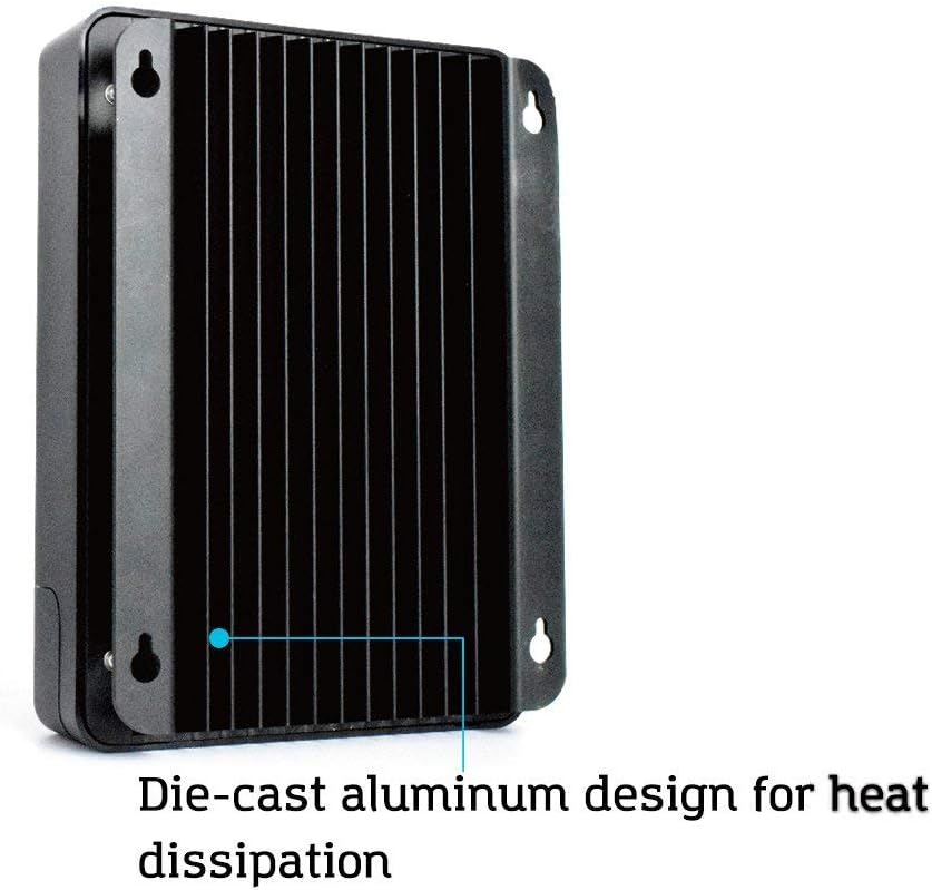 Renogy MPPT 40A 12/24 V MPPT zonne-laadregelaar Bluetooth zonne-laadregelaar met LCD-scherm, voor AGM, gel en lithium batterijen