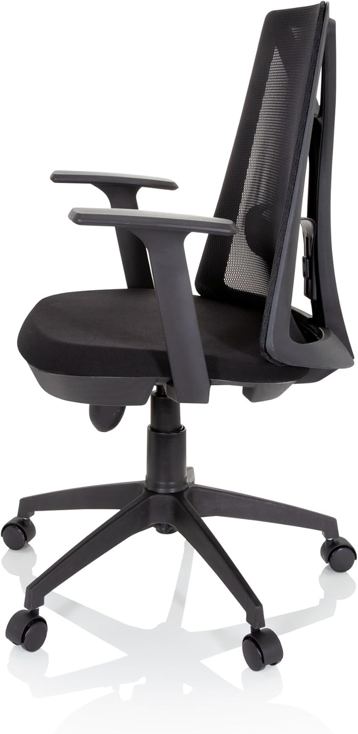 hjh OFFICE Thuisgebruik bureaustoel FALUN BASIC stof/netstof Zwart
