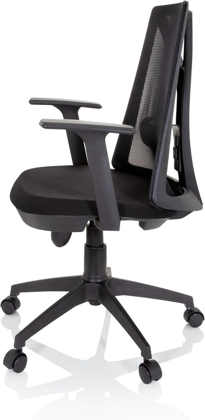 hjh OFFICE Thuisgebruik bureaustoel FALUN BASIC stof/netstof Zwart