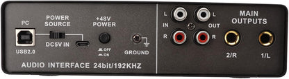 Geluidskaart, Externe USB-karaoke-opname Mobiele Audiomixer, Draagbare Computeropname Externe USB-geluidskaart voor Livestreaming, Pc, Opnemen en Gamen