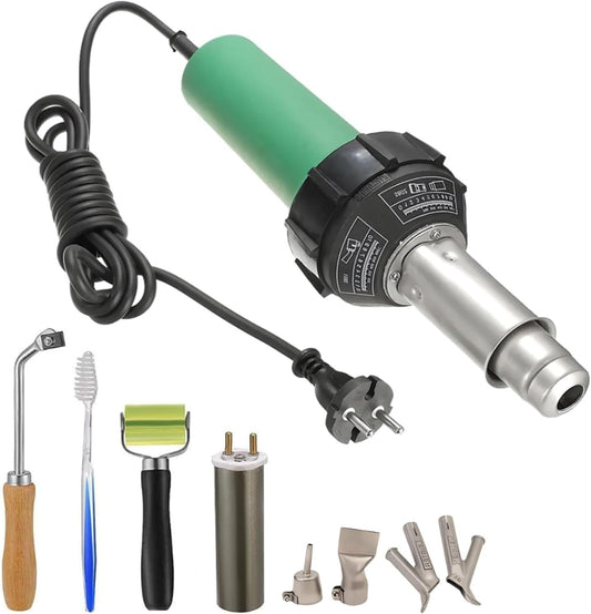 1600W Hot Air Gun Welding Torch, Professional 1600w Thermal Soldering Gun Plastic, 1600W PVC Welding Gun, Plastic Welding Machine, for Welding PE/PP/PVC Plastic Sheets - QUORE