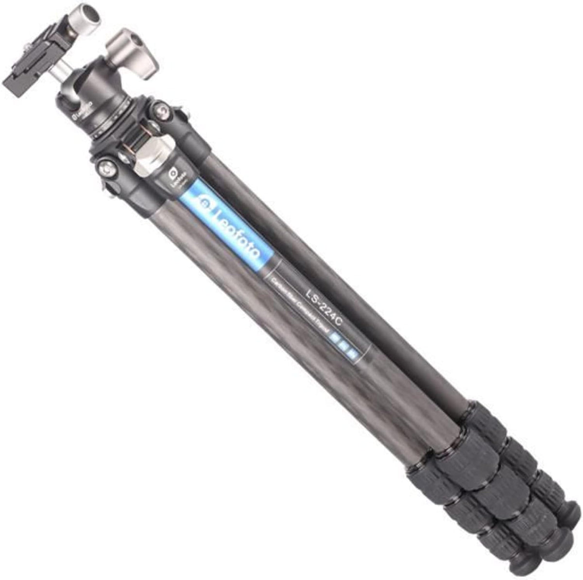LEOFOTO Carbon driepootstatief LS-224C Ranger + Ballhead LH-25 + korte middenkolom DC-222C