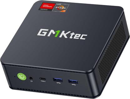 GMKtec AMD Ryzen 7 Mini PC W-11 Pro 7730U(Schlagen Sie Ryzen 7 5825U) (8 C/16 T4,50 GHz), M5 Ultra Dual LAN 2.5G Mini Computer, 32GB DDR4 RAM+1TB PCIe-SSD, WiFi 6, USB 3.2, USB-C, BT 5.2, DP, HDMI