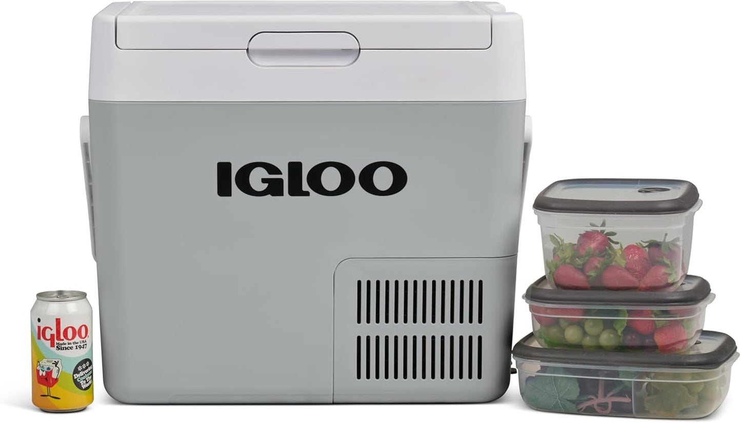 IGLOO ICF 18 Compressor-koelbox, 19 liter, 12/24 V en 230 V, mini-koelkast -18 °C tot 20 °C voor auto, vrachtwagen, boot, camper en stopcontact