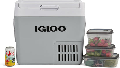 IGLOO ICF 18 Compressor-koelbox, 19 liter, 12/24 V en 230 V, mini-koelkast -18 °C tot 20 °C voor auto, vrachtwagen, boot, camper en stopcontact