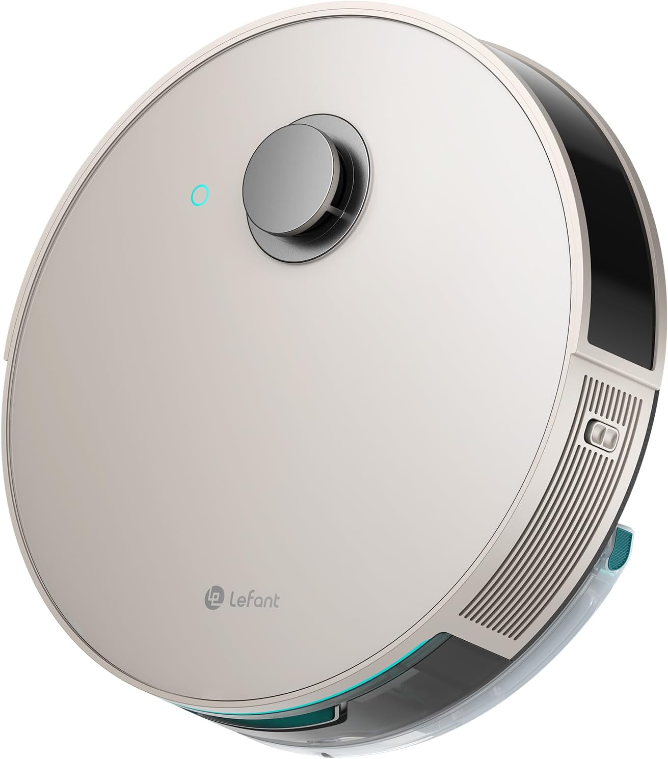 LEFANT N3 Robotstofzuiger met kartering, lasersensor d-ToF, 6000 Pa, 200 min, virtuele barrières, reiniging van het geselecteerde gebied, robotstofzuiger verbonden met app, champagnegrijs