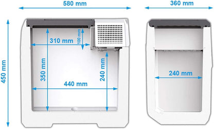 MOBICOOL FR40 compressor koelbox 38L – 12V, 24V en 230V – Koelbox voor camping, auto, vrachtwagen en outdoor gebruik – Met vriesfunctie en digitaal temperatuurdisplay
