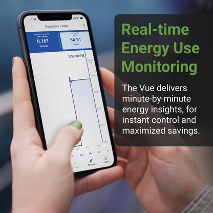 Emporia Vue 3 3-Fase Slimme Energiemonitor voor Thuis – Apparaat voor Woning- of Bedrijfsautomatisering met Real-Time Verbruik, Vermogensmeter, Zonne-energie en Netmetering