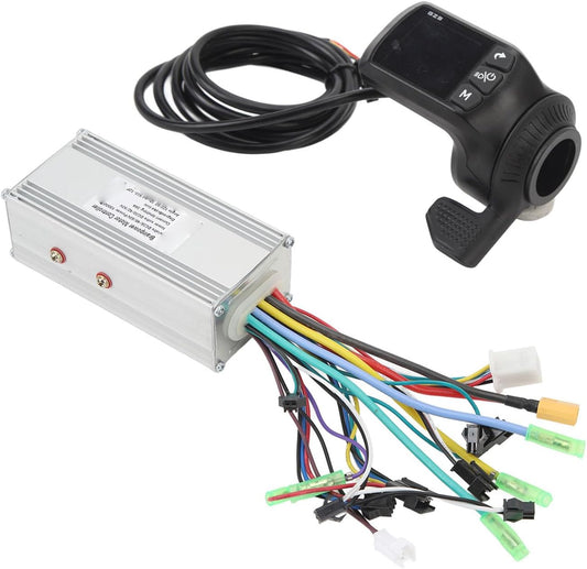 Motor Borstelloze Controllerkit, 36V 48V 60V 1000W 38A 3-modus Sinuscontroller met Waterdicht Paneel, voor Vervanging van Elektrische Fietsen