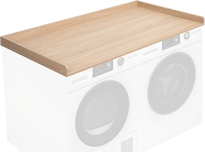 Life Finds Wasdroger 54 inch aanrecht met veiligheid rand voor wasruimte organisatie, licht hout, LF-WDCT1C