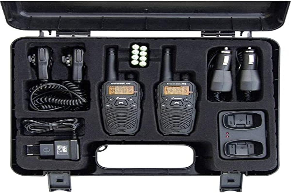 Stabo Elektronik 20701 Freecomm Professionele PRM 446 Radio-Apparaat, Zwart, Set Van 2