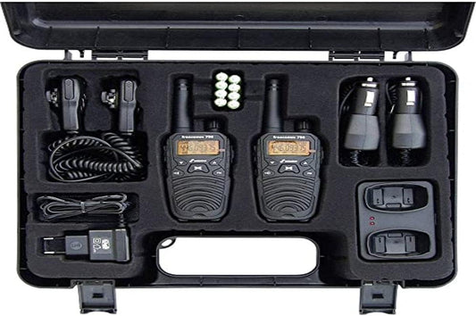 Stabo Elektronik 20701 Freecomm Professionele PRM 446 Radio-Apparaat, Zwart, Set Van 2