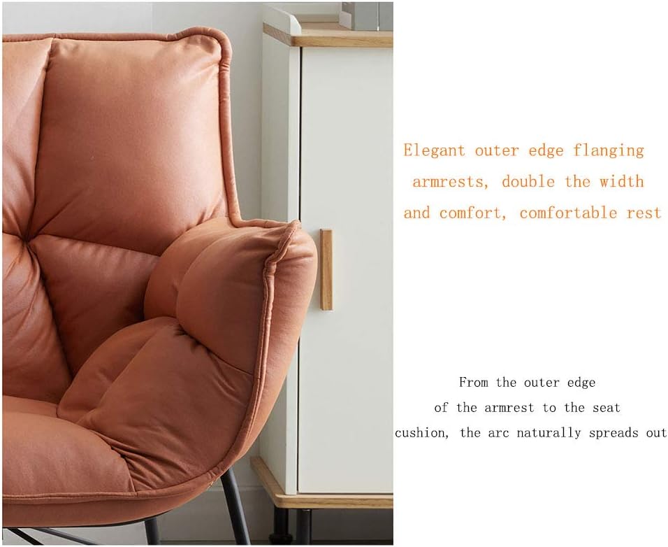Simple and bright luxury creative single armchair bedroom lazy leisure living room balcony reading small sofa - QUORE
