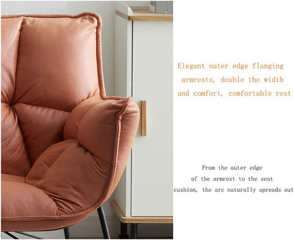 Simple and bright luxury creative single armchair bedroom lazy leisure living room balcony reading small sofa - QUORE