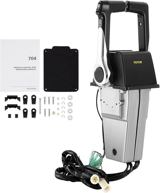 VEVOR Yamaha 704-48207-13 Buitenboordmotor Boot Afstandsbediening Doos Zijgemonteerd Externe Gashendel voor Buitenboordmotor Yamaha 704-48207-13