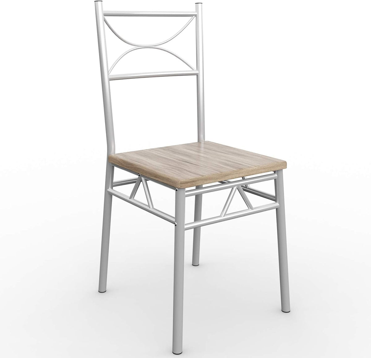Eethoek – Eettafel Set – Eetkamermeubel – Keukentafel – Stoelenset – Compact 110x70 cm – Gepoedercoat Stalen Frame
