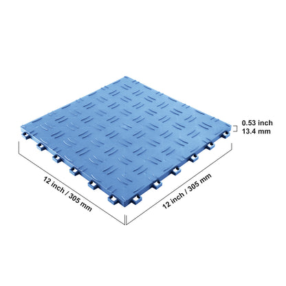 Garage Tegels – Vloertegels – Interlock Tegels – Garage Vloerbedekking – Antislip Tegels – 50 Stuks 30,5x30,5 cm – 13,4 mm Dik Polypropyleen
