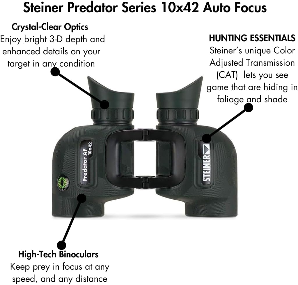 Steiner Predator Series Jacht Verrekijker, 10x42 Auto Focus