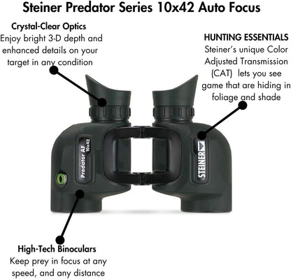 Steiner Predator Series Jacht Verrekijker, 10x42 Auto Focus