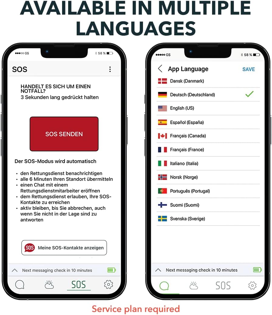 ZOLEO Twee-weg satellietcommunicator - Wereldwijde sms-berichten en e-mail, SOS-waarschuwingen voor noodgevallen, inchecken en GPS-locatie - Android-iOS-smartphoneaccessoire