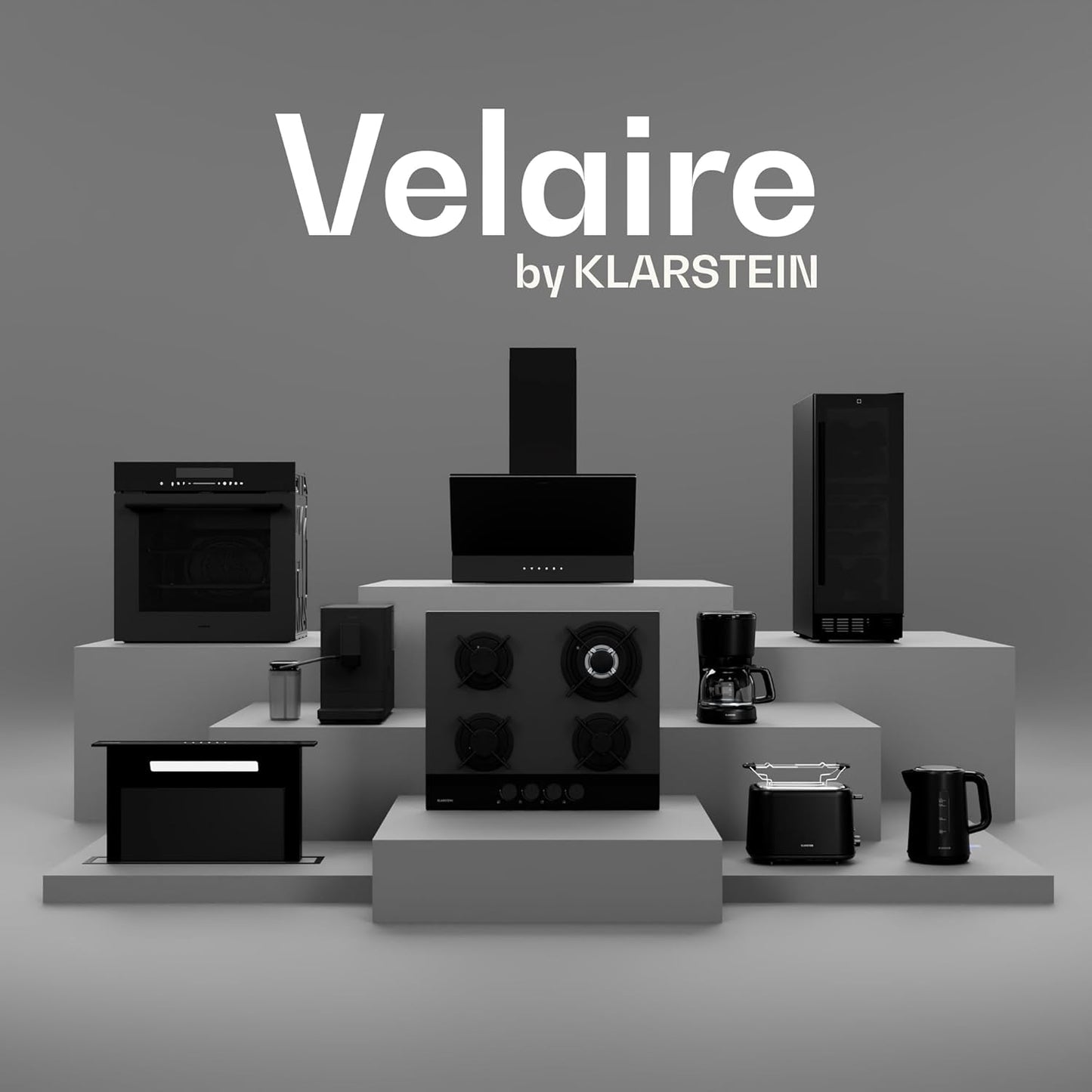 Klarstein Velaire keukenmachine met blender – multifunctionele keukenmachine van 1200 W, kom van 2 liter, blender van 1,75 liter, 6 programma’s en snelheden, sapcentrifuge- en vleesmolenopzetstukken