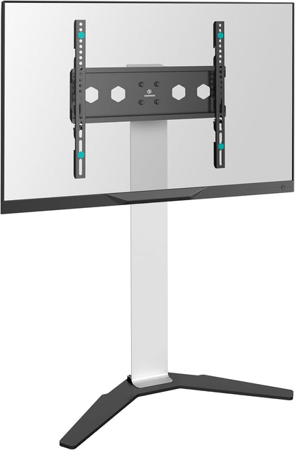 ONKRON TV vloerstandaard voor 26-65 inch beeldscherm tot 35 kg, universele tv-standaard in hoogte verstelbaar, VESA 100 x 100-400 x 400, standaard televisiestatief, wit TS1140-W