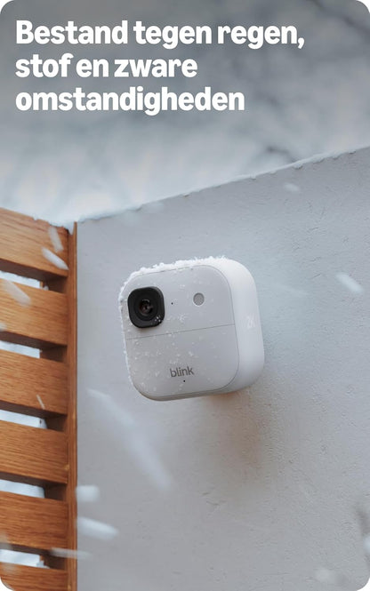 Buitencamera – Beveiligingscamera – Bewakingscamera – Draadloze Camera – Slimme Camera – 2K Videoresolutie – Kleurenbeeld Bij Weinig Licht – 2-Delig Wit Systeem Met Sync-basismodule