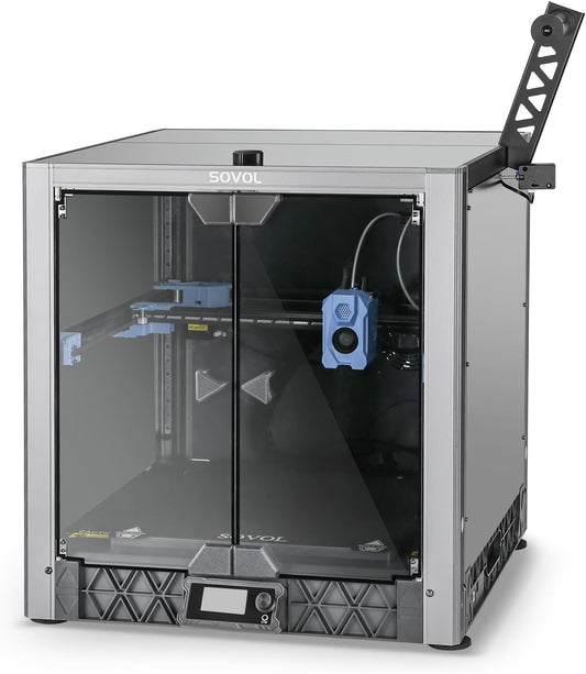 Sovol SV08 Enclosure, 3D-printer, metaal, gehard glas, open behuizing, constante temperatuur, stofdicht, transparante behuizing voor SV08 3D-printer