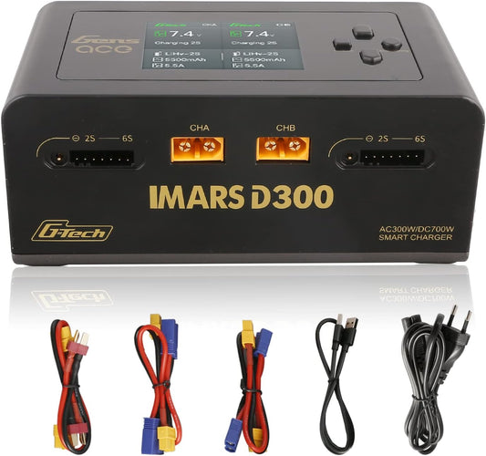 Dual Channel Balance Lader – RC Acculader – LiPo Lader – Modelbouw Lader – Drone Accu Oplader – 350W DC per Kanaal – 16A Instelbare Laadstroom